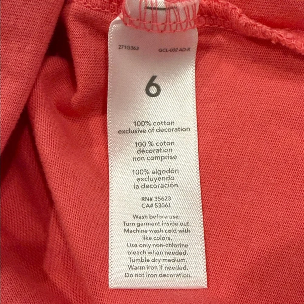 Carter's Girls 6 Pink Cotton Dress